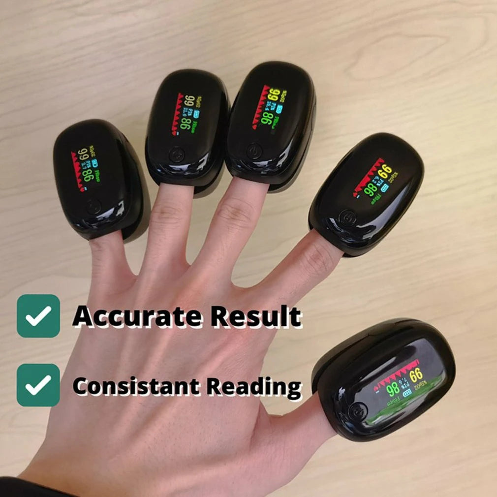 Finger Pulse Oximeter Monitor with Bag