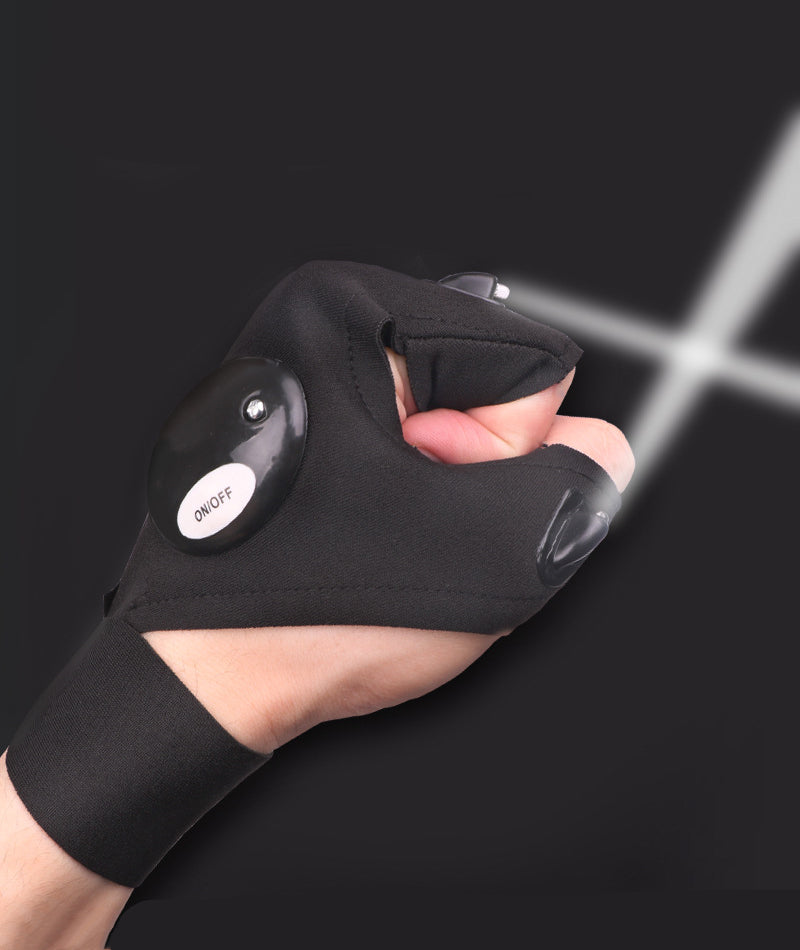 Fingerless Glove LED Flashlight