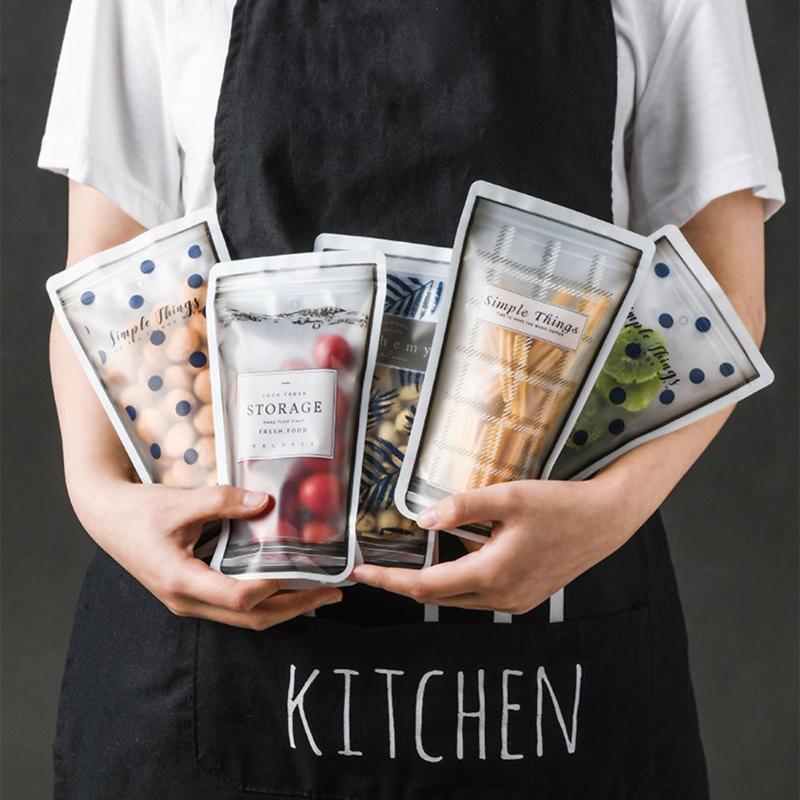 Reusable Food Snack Storage Bags - 4pk