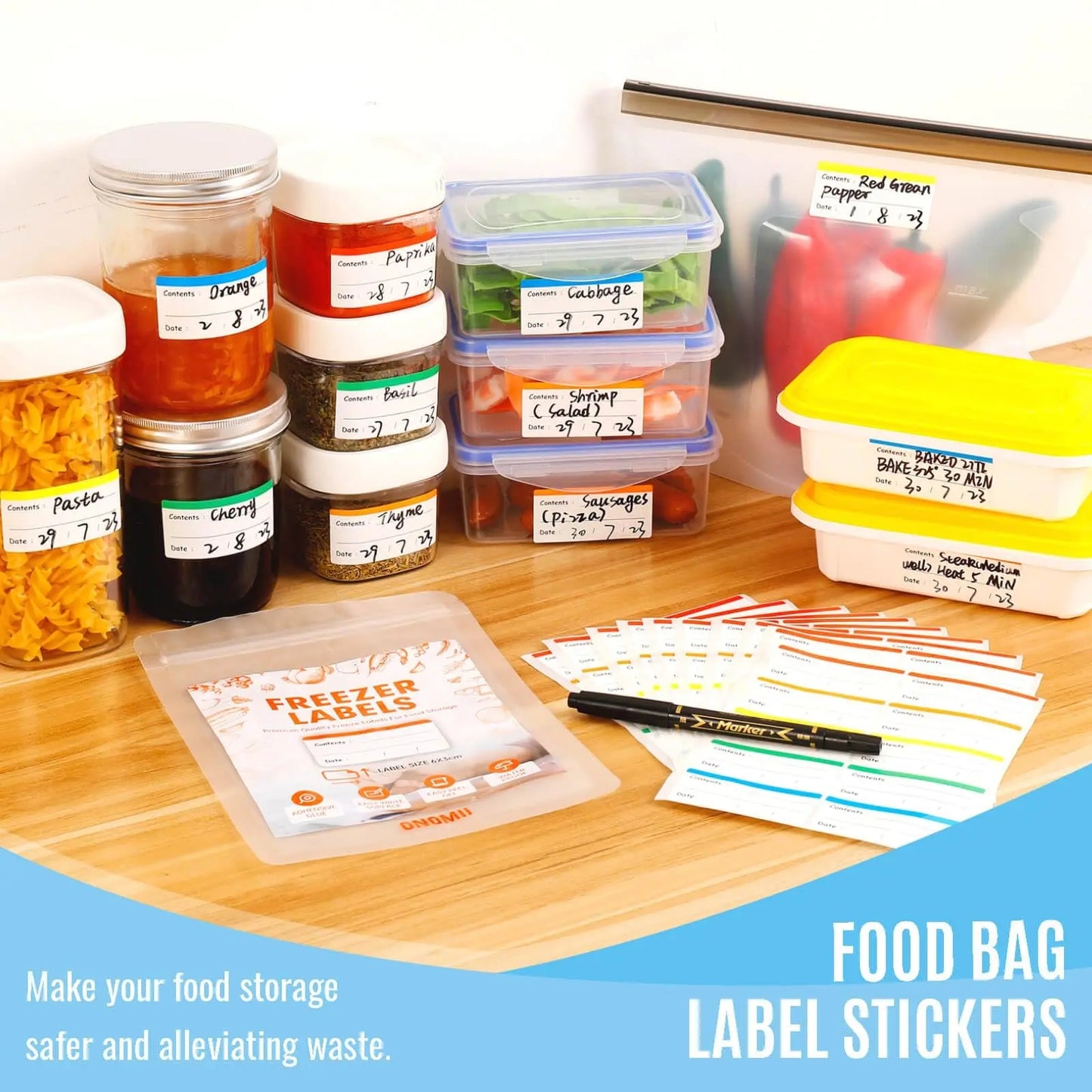Freezer / Refrigerator Labels 100pk