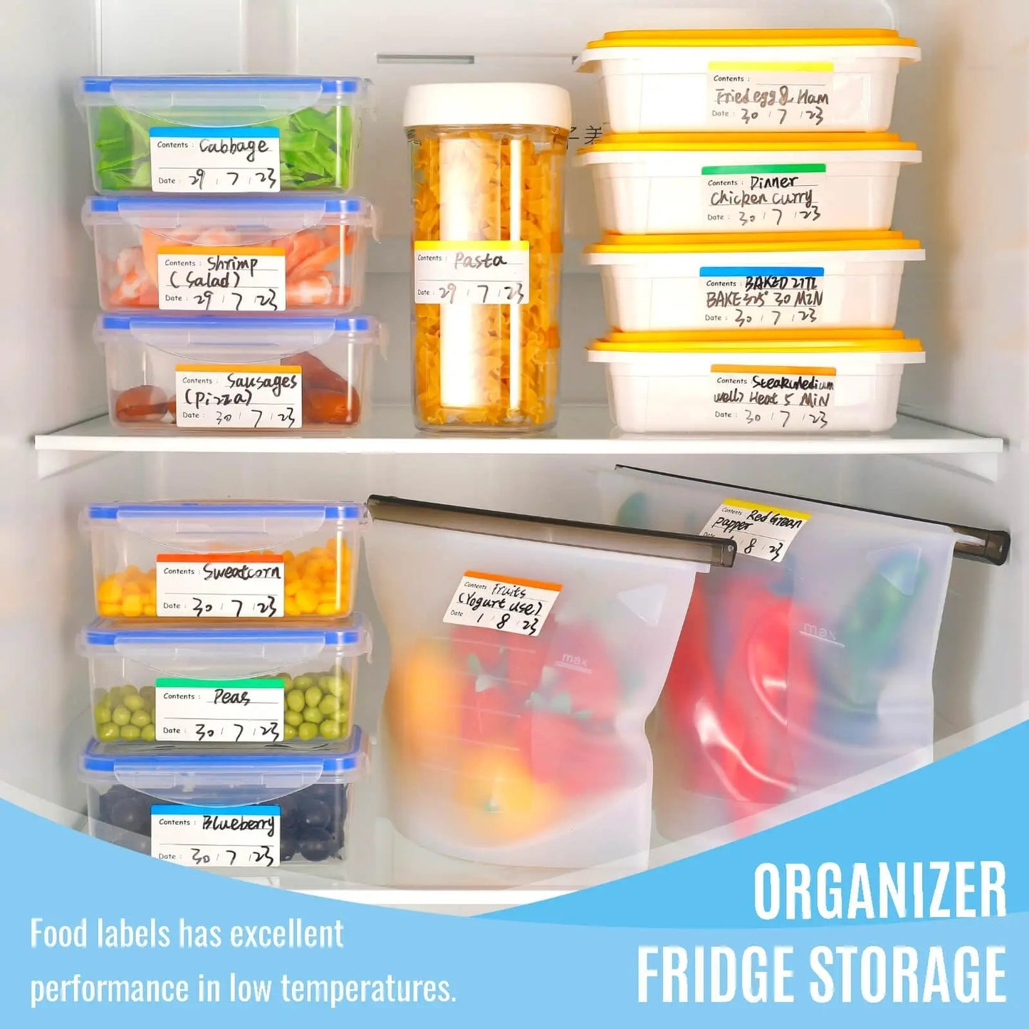 Freezer / Refrigerator Labels 100pk