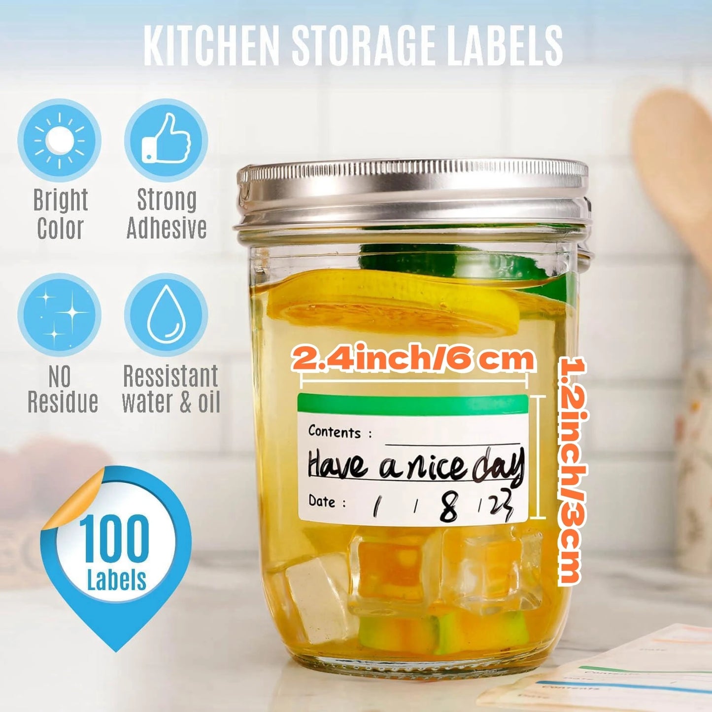 Freezer / Refrigerator Labels 100pk