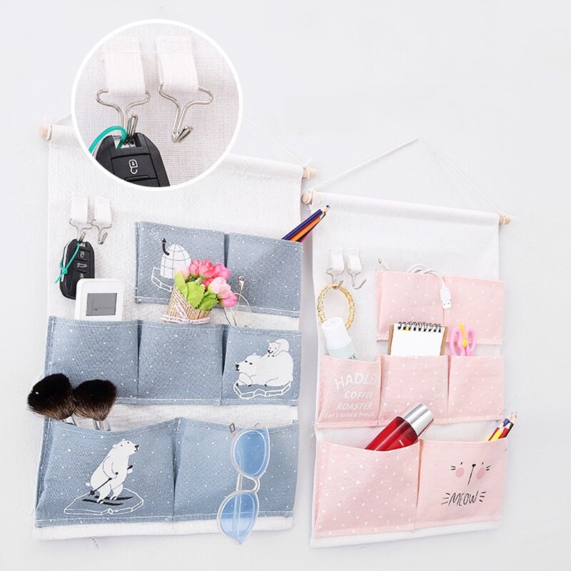 Wall Hanging Organiser with 7 Pockets