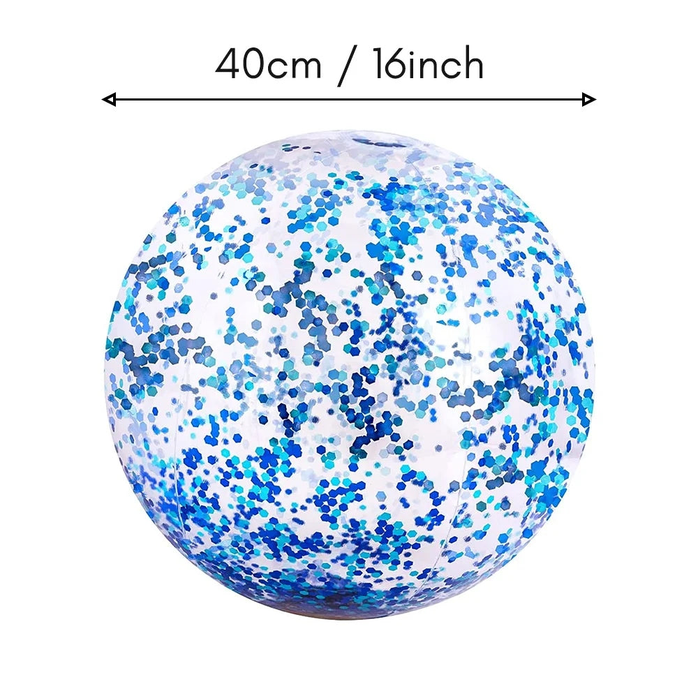 Inflatable Glitter Beach Ball