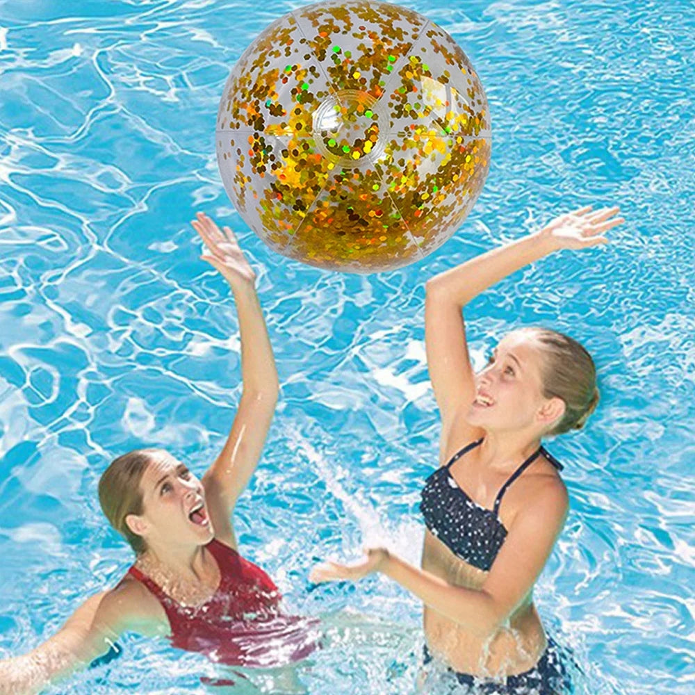 Inflatable Glitter Beach Ball