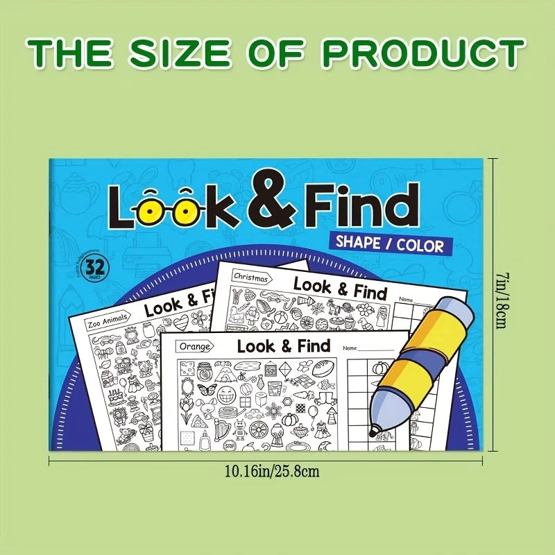 Interactive Look & Find Colouring Book