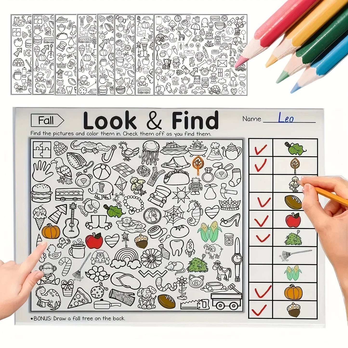 Interactive Look & Find Colouring Book