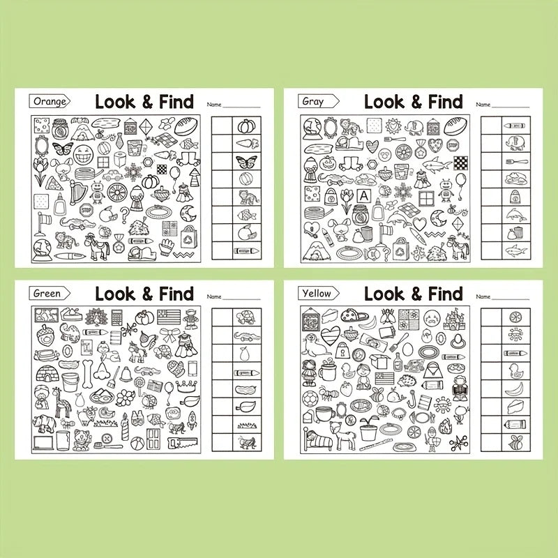 Interactive Look & Find Colouring Book