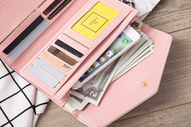 Ladies Wallet Floral PU Leather