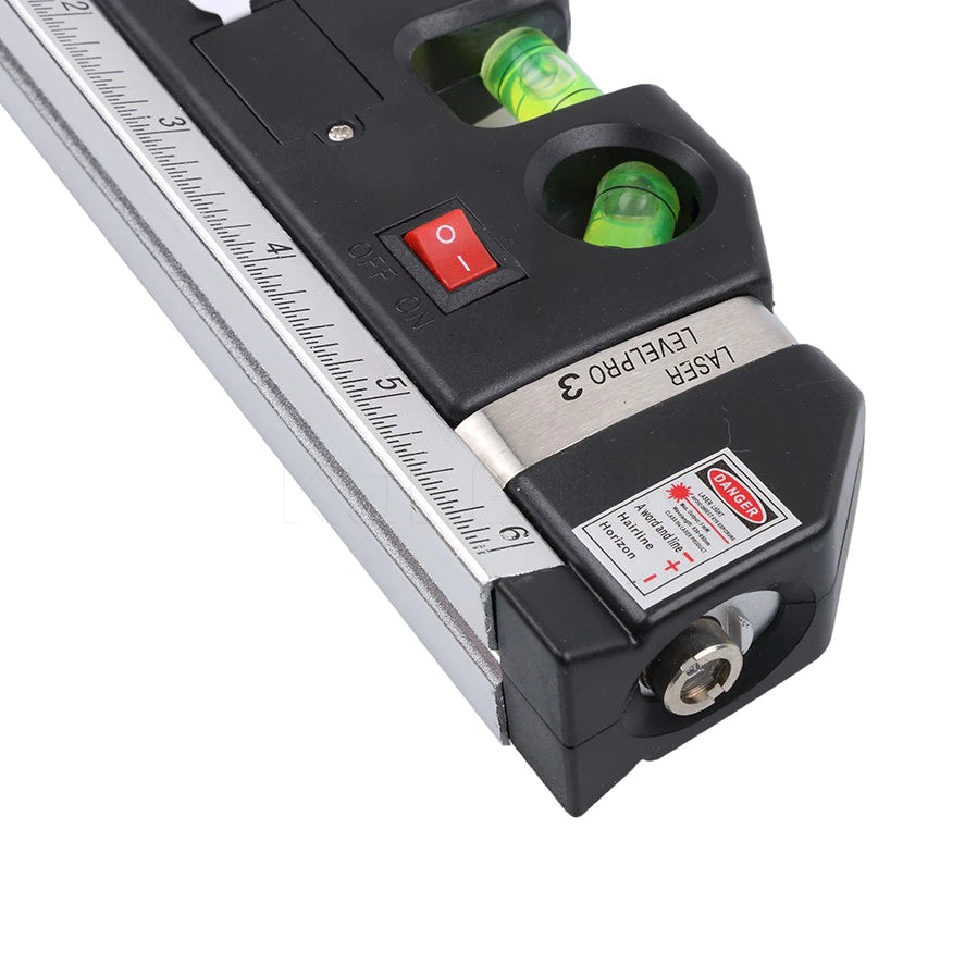 Multi Purpose Laser Level Tape Measure - 2.5m
