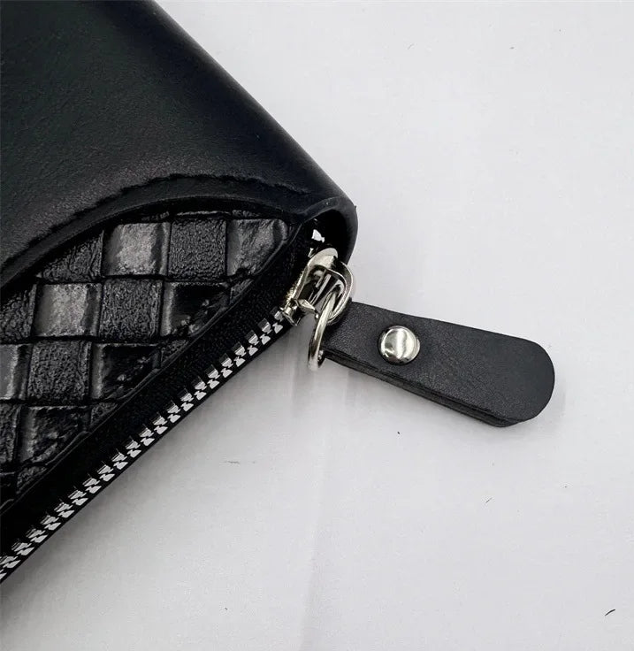 Leather Zipper Wallet