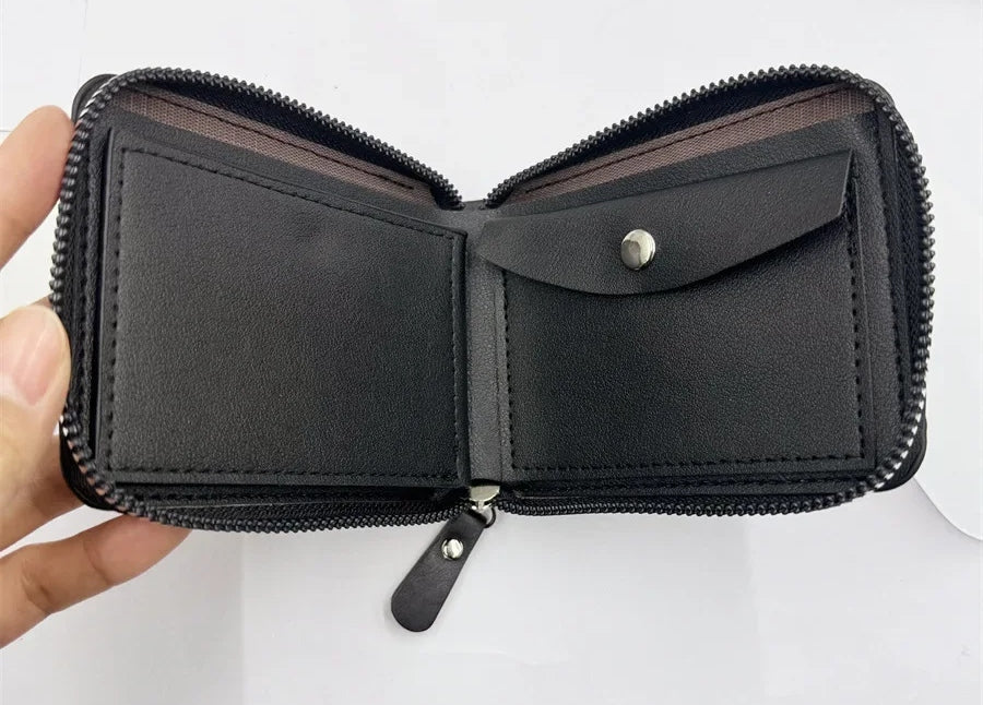 Leather Zipper Wallet
