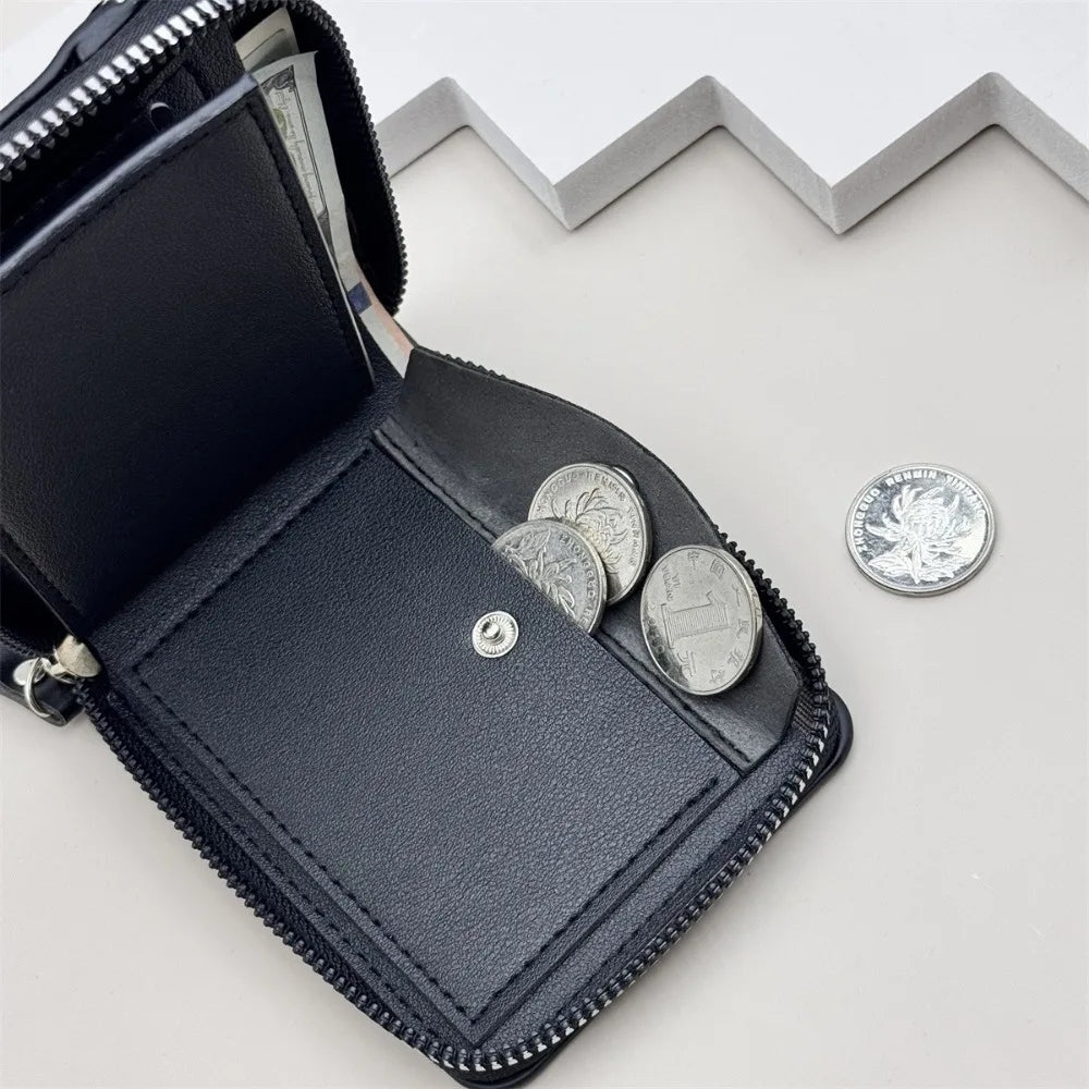 Leather Zipper Wallet