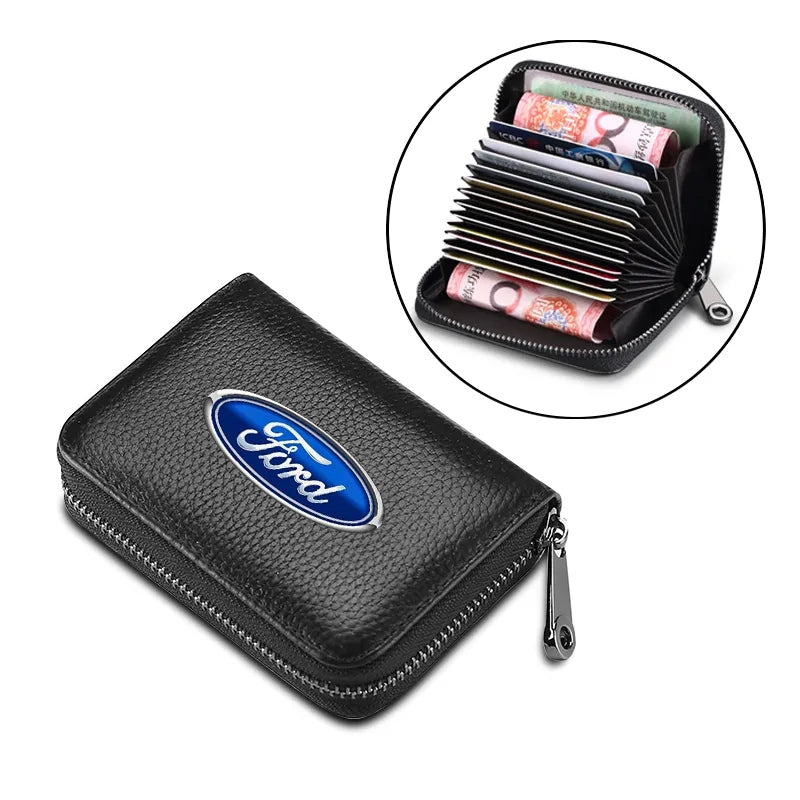 Leather Zipper Wallet