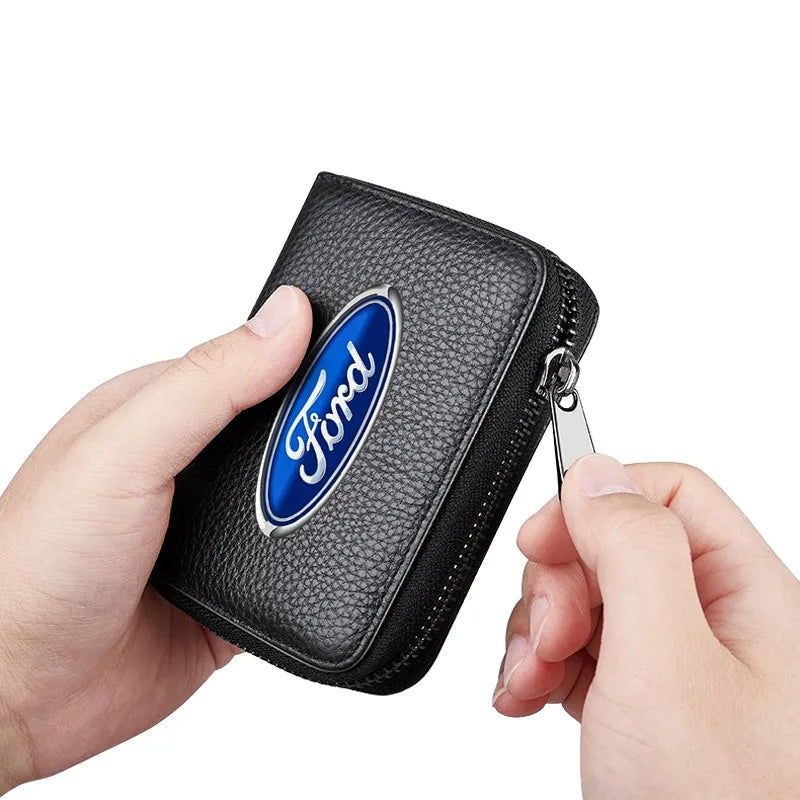 Leather Zipper Wallet