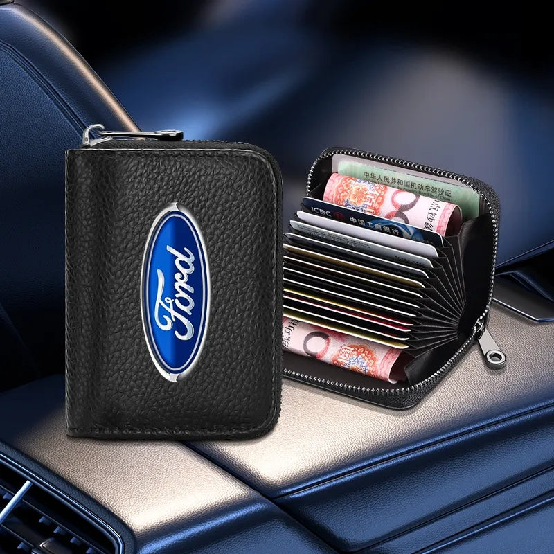 Leather Zipper Wallet