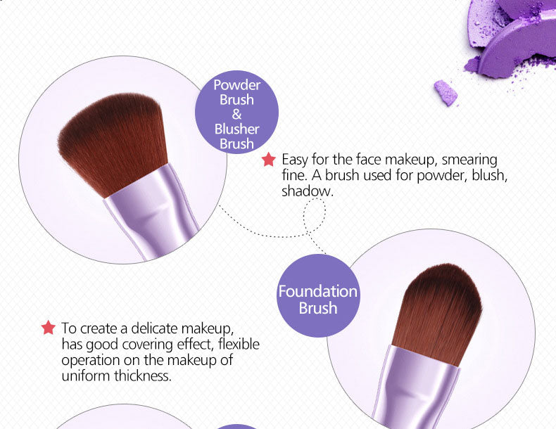 Makeup Brush Set 7pce