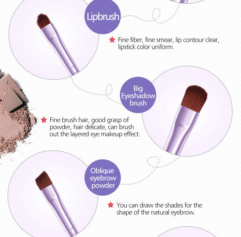 Makeup Brush Set 7pce