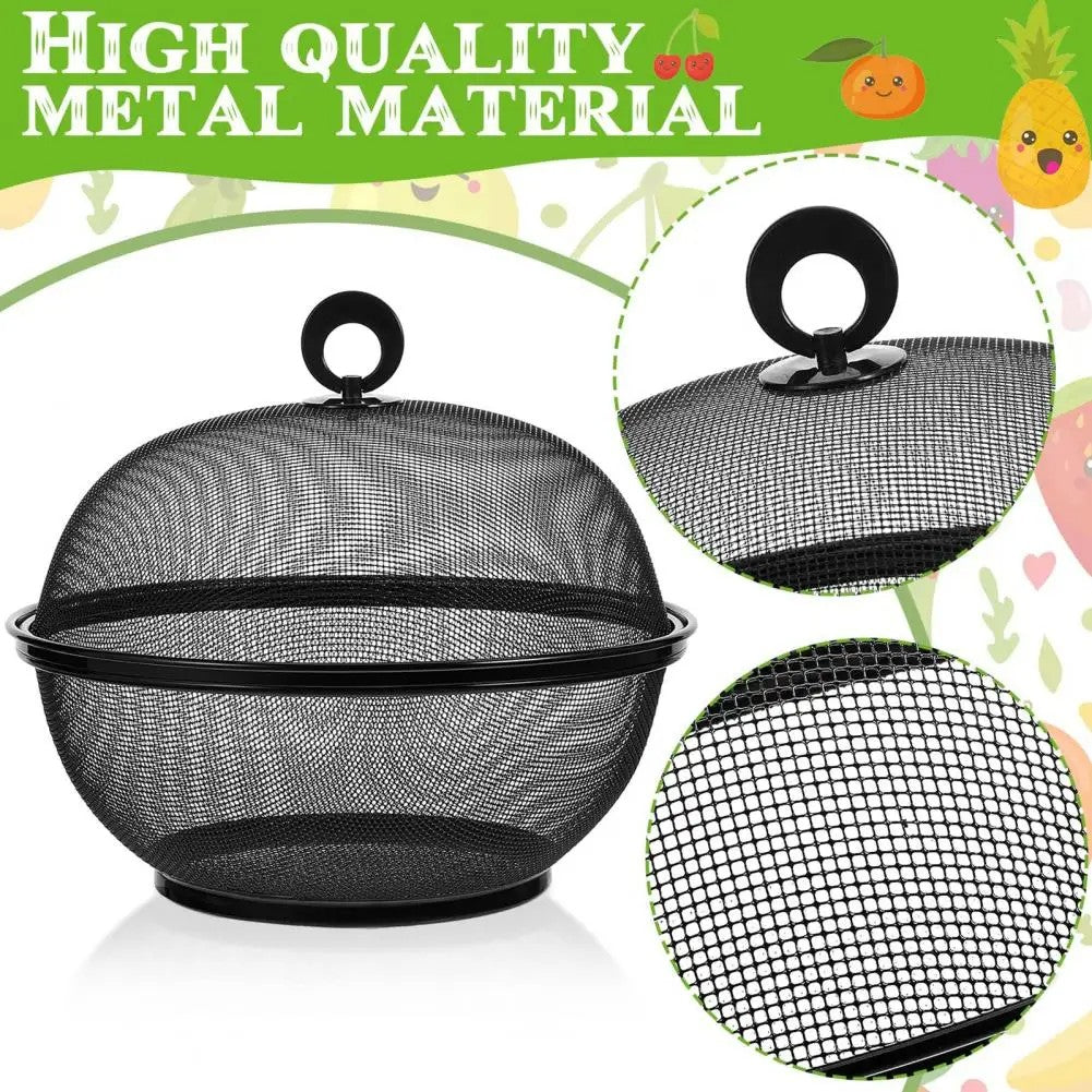 Mesh Fruit Basket with Lid
