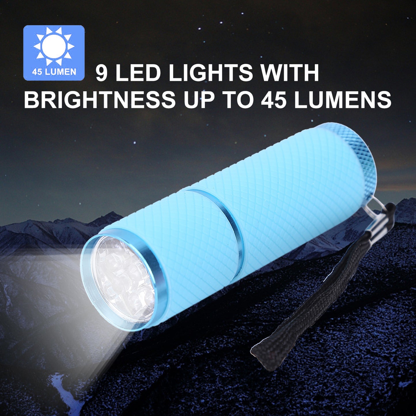 Mini Flashlight 9LED Torch