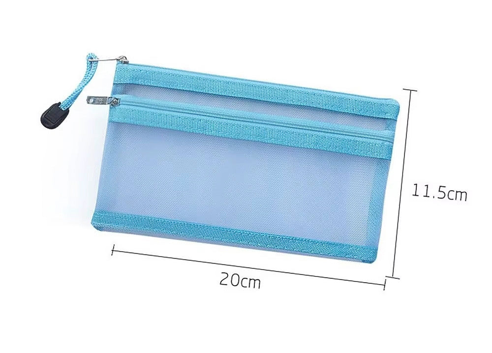 Pencil Case Filled with 12 Pencils & Sharpener