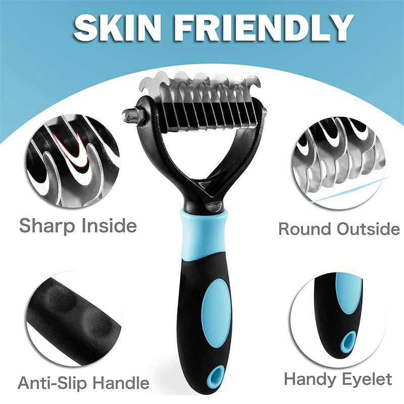 Pet Grooming De-Shedding Double Sided Comb