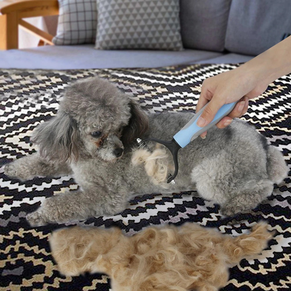 Pet Grooming De-Shedding Double Sided Comb