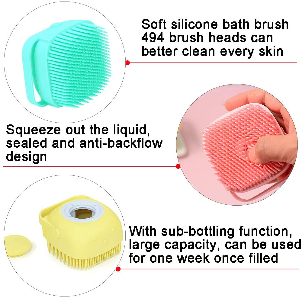 Pet Bath Shampoo Massage Brush