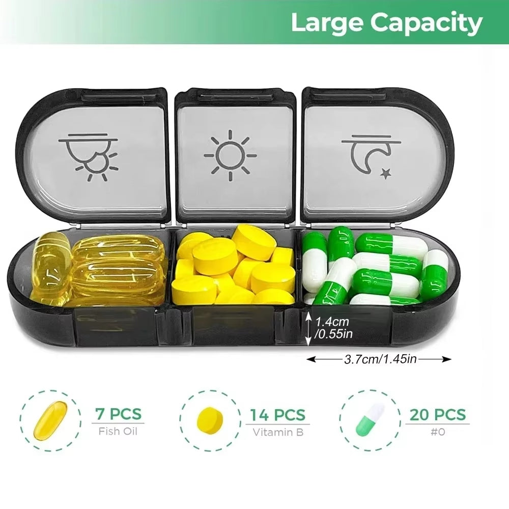 Pill Box large medication compartments