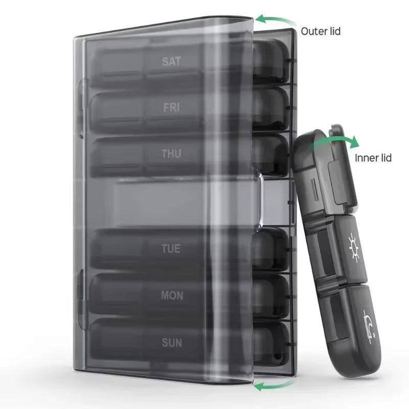 Pill Box portable travel organizer