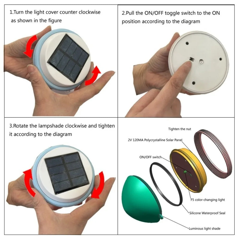 Pool Floating Solar Light