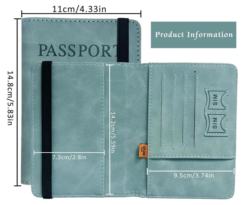 RFID Blocking Passport Documents Travel Folder