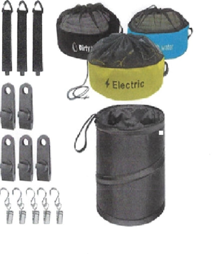 RV Motorhome Hose Electrical Storage Bags and Accessories - 17pcs