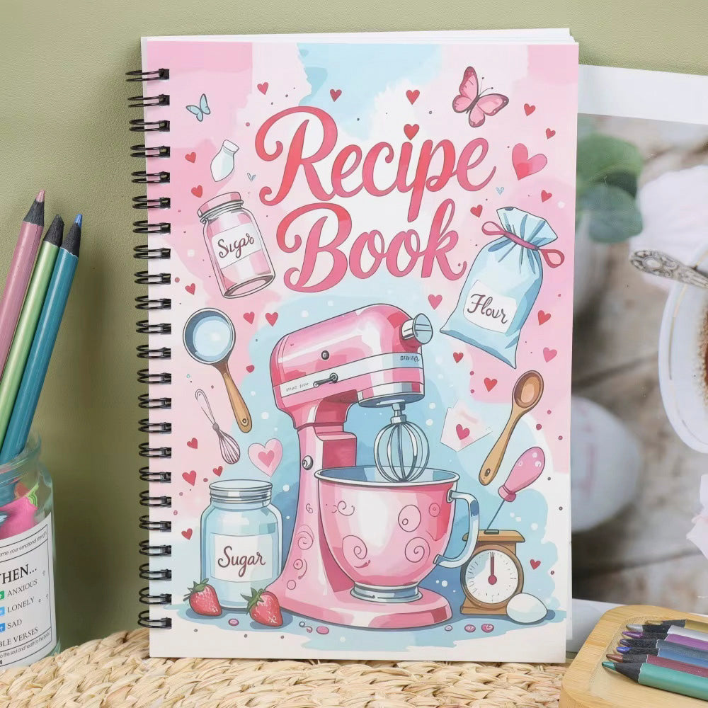 Recipe Book A5 with Blank Pages