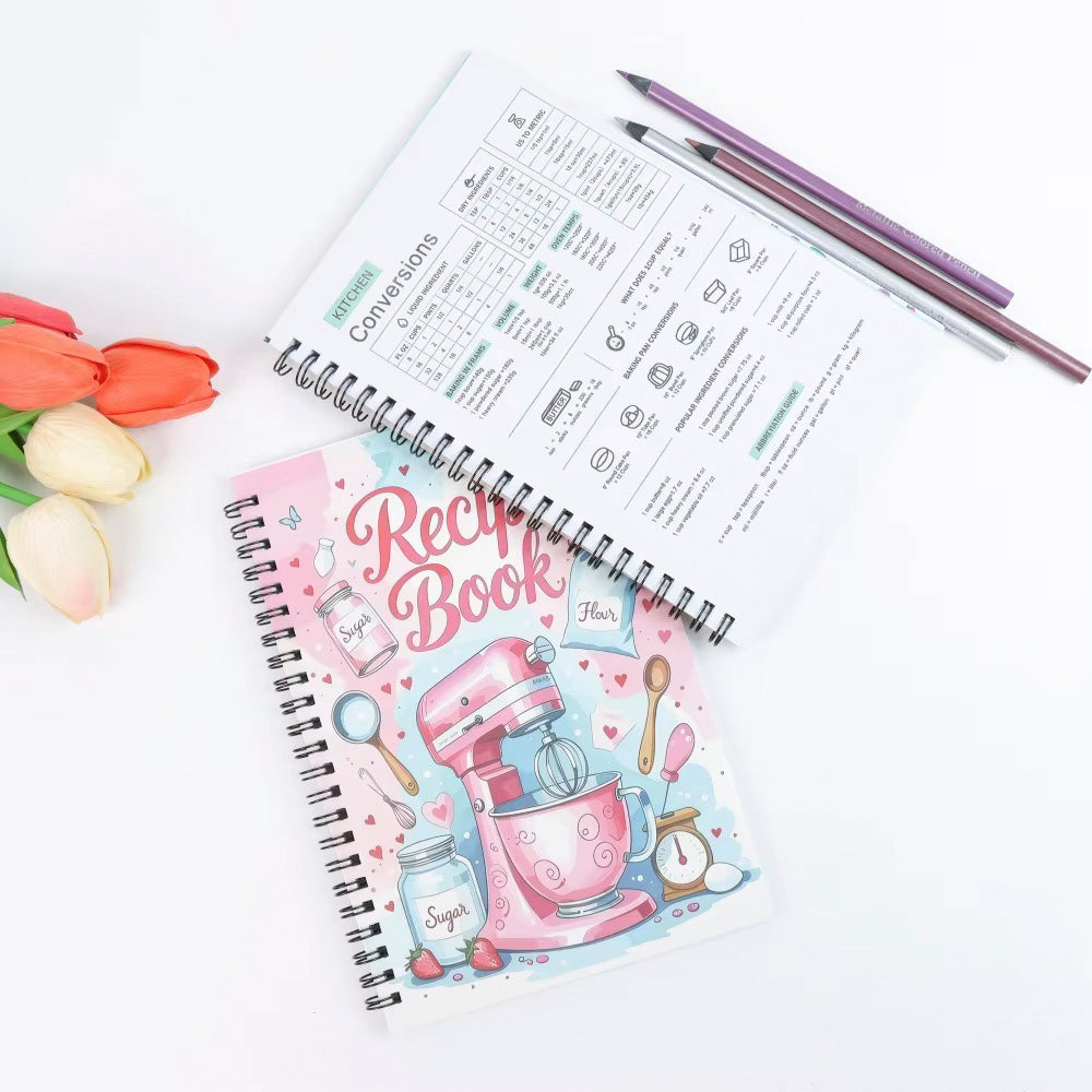 Recipe Book A5 with Blank Pages