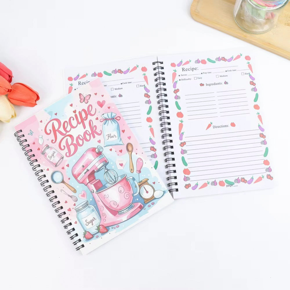 Recipe Book A5 with Blank Pages