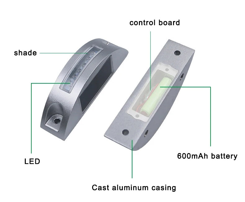 Reflective Cast Aluminium Solar Stud
