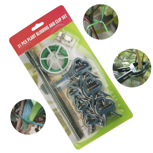Reusable Plant Support Clip Set - 31pce