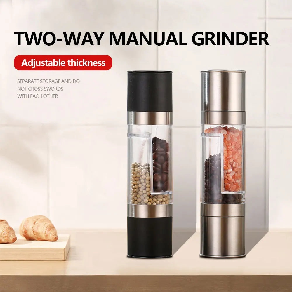 Stainless Steel Salt & Pepper 2 in 1 Mill Grinder