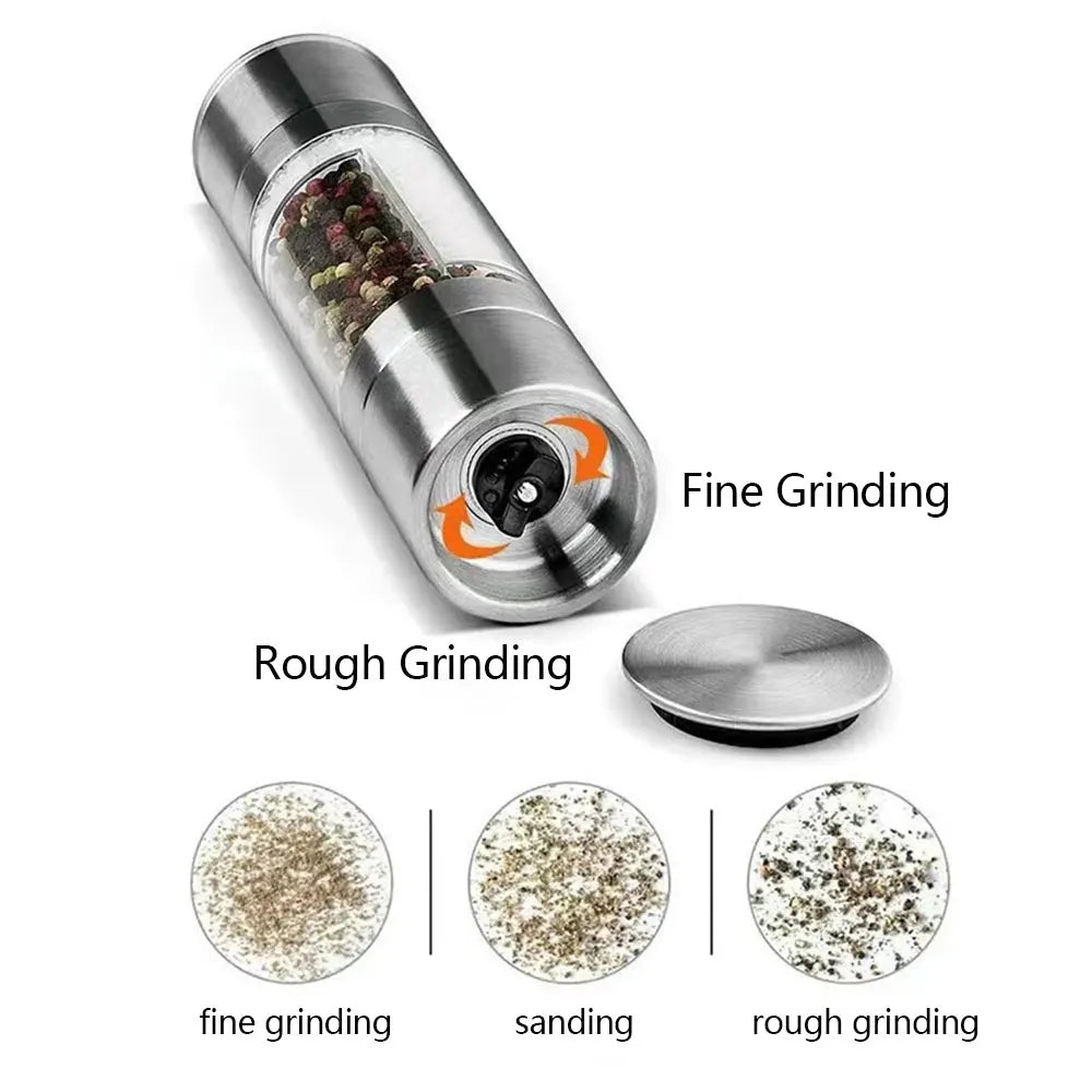 Stainless Steel Salt & Pepper 2 in 1 Mill Grinder