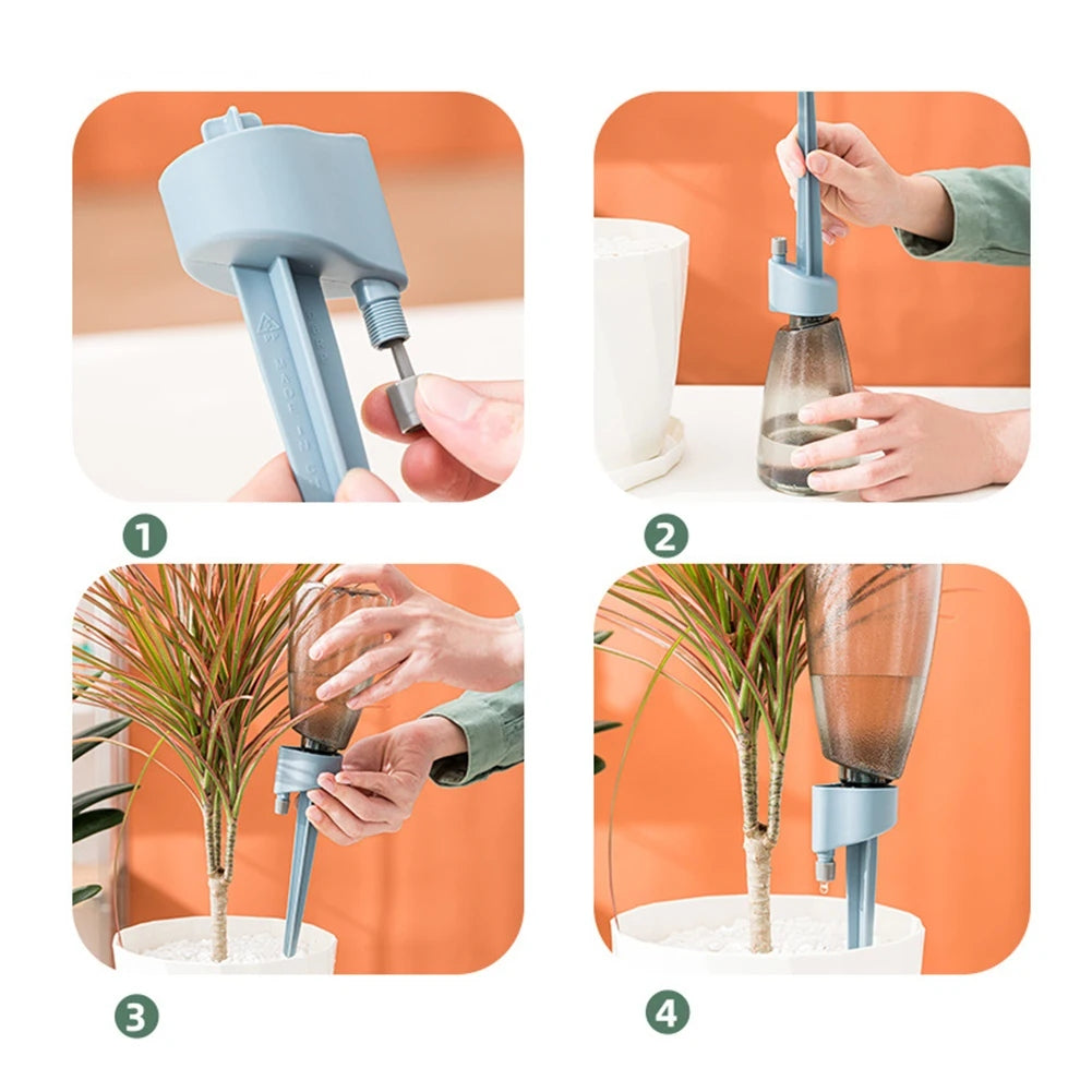 Self Watering Spikes with Bottles - 2pk