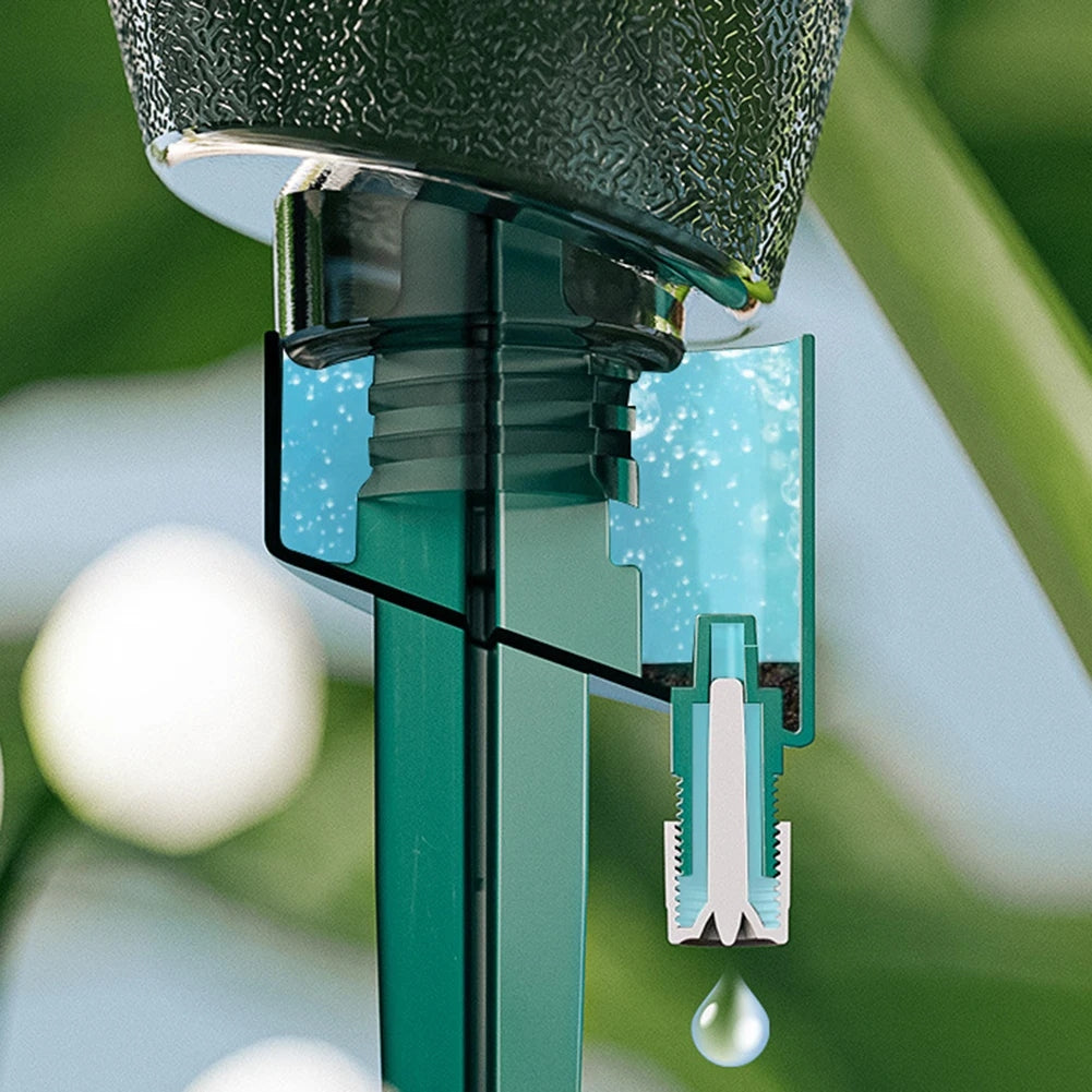 Self Watering Spikes with Bottles - 2pk