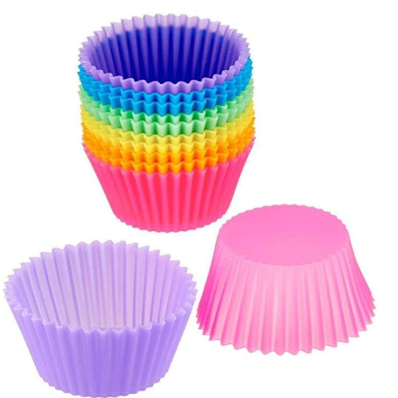 Silicone Muffin & Cupcake Cases - 12pk