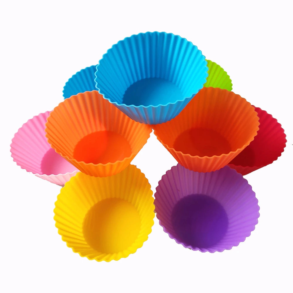 Silicone Muffin & Cupcake Cases - 12pk