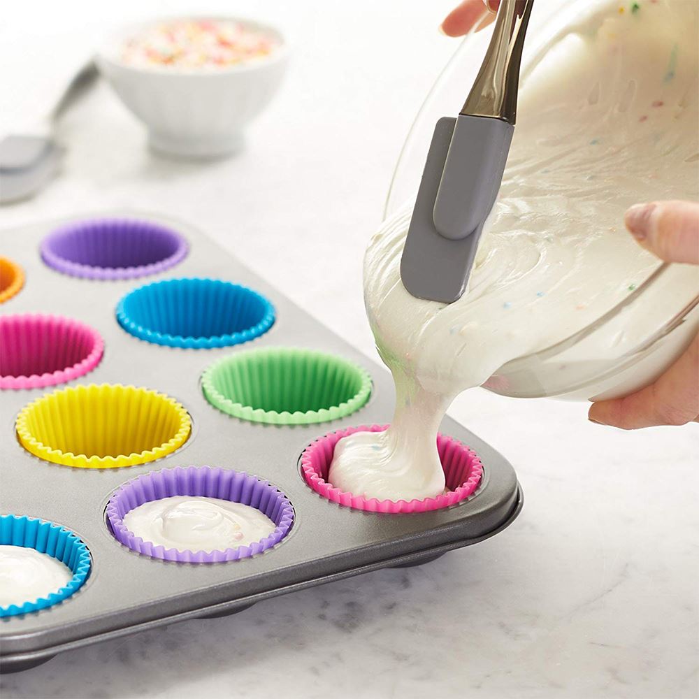 Silicone Muffin & Cupcake Cases - 12pk