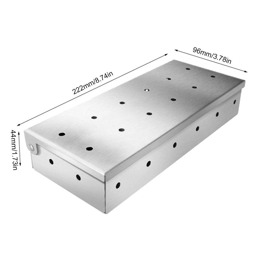 Stainless Steel BBQ Wood Chip Smoker Box
