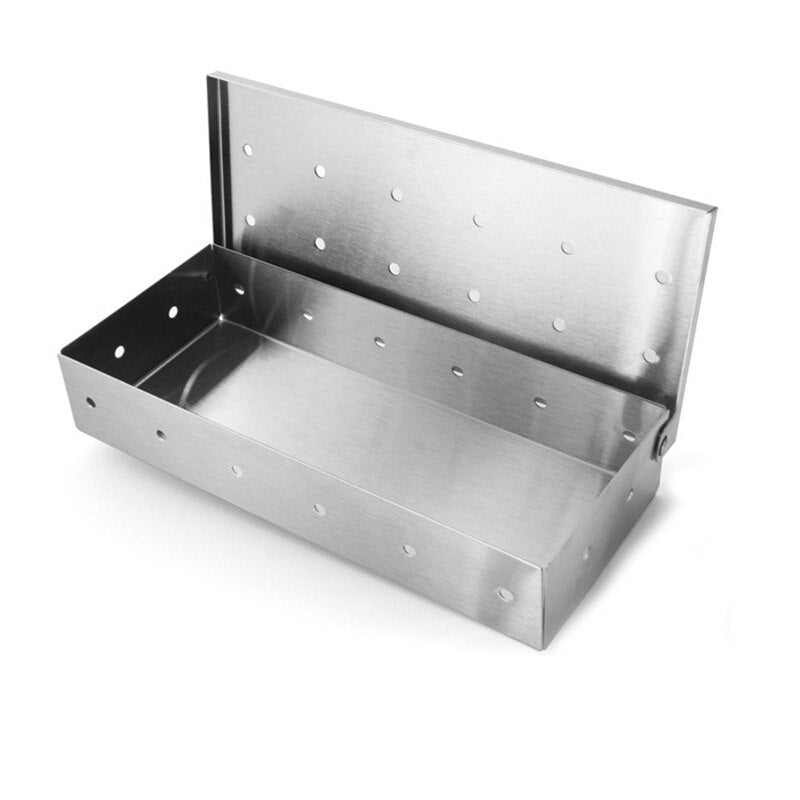 Stainless Steel BBQ Wood Chip Smoker Box