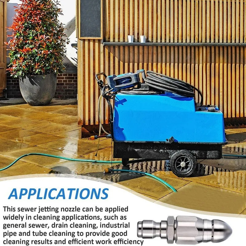 Stainless Steel Washer Nozzle Drain Cleaner