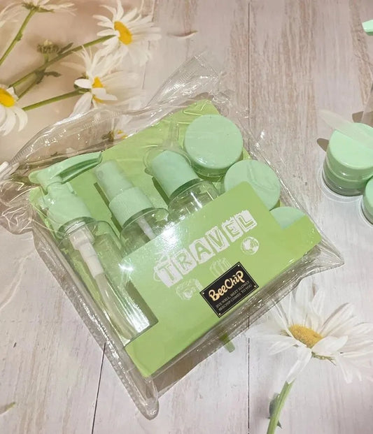 Travel Cosmetic Bottle Set Refillable - 6pce