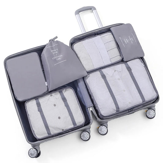 Travel Storage Organiser Luggage Set - 7pce
